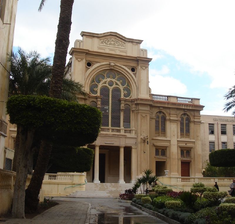 The Eliyahu Hanavi Synagogue, Alexandria. Built in 1354, rebuilt in 1850 and rededicated in 2020. (Source: Wikipedia)